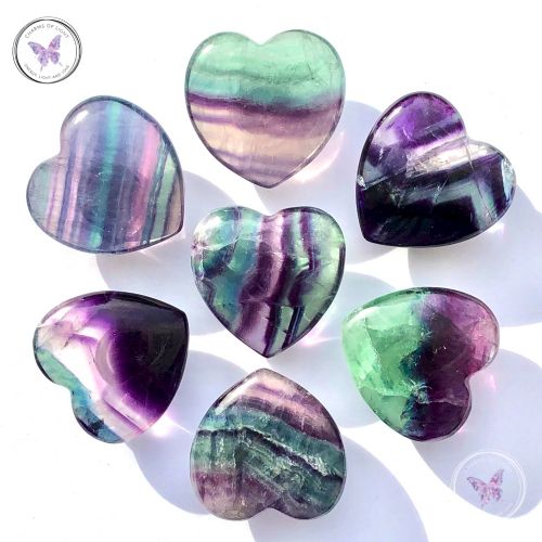 Fluorite Gemstone Crystal Heart